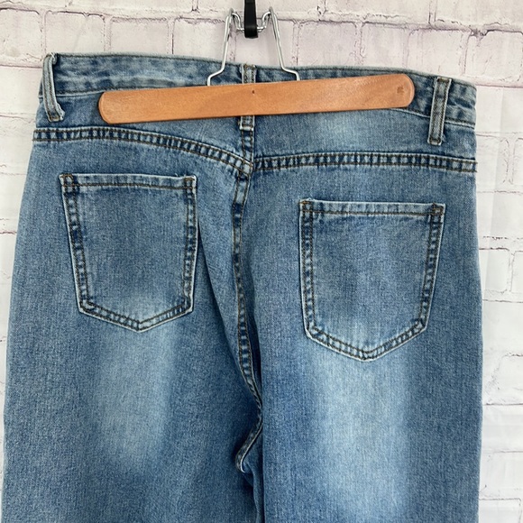 SHEIN high waisted wide legged jean size large - Picture 9 of 11